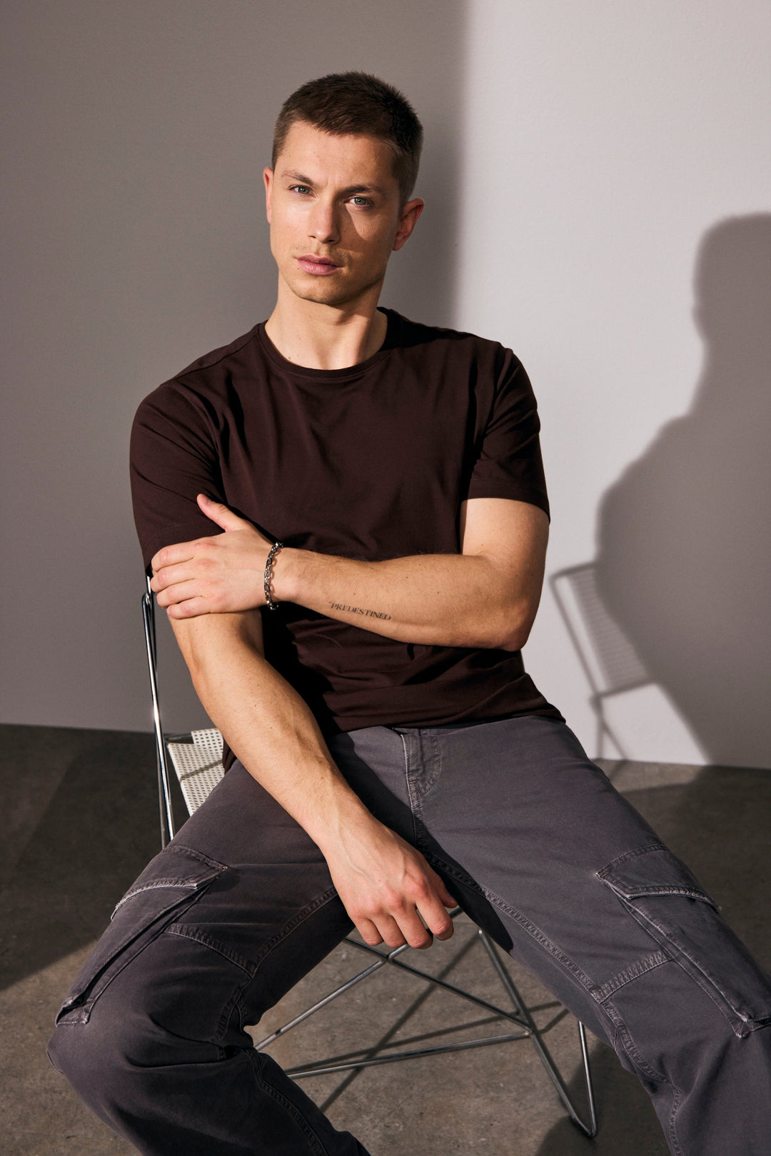 T-shirt stretch | comfort - Mocca