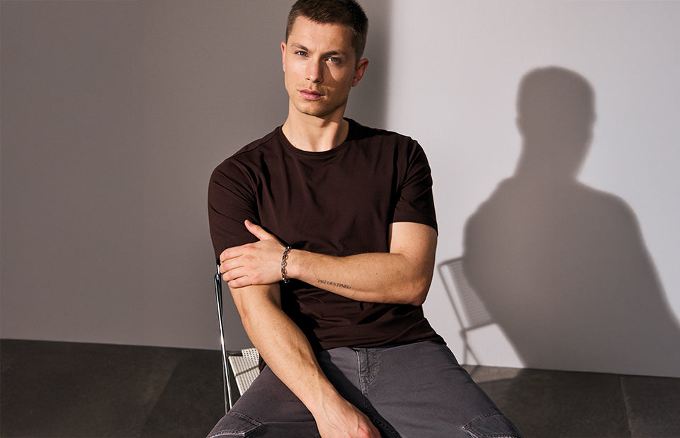 T-shirt stretch | comfort - Mocca