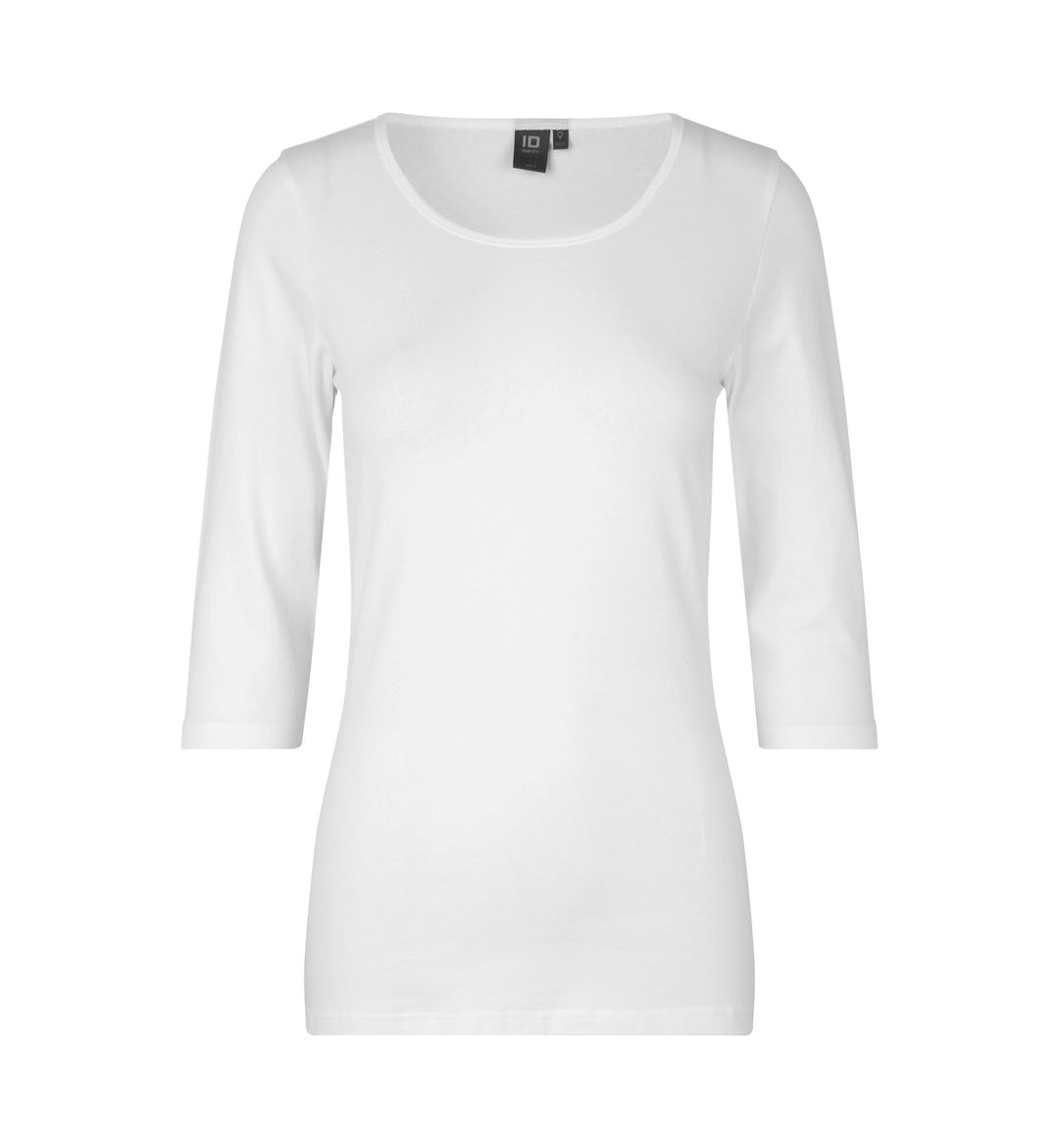 T-shirt stretch | manica ¾ | donna - Bianco