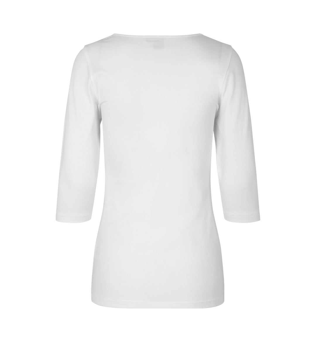 T-shirt stretch | manica ¾ | donna - Bianco
