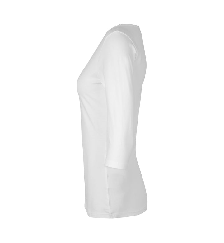 T-shirt stretch | manica ¾ | donna - Bianco
