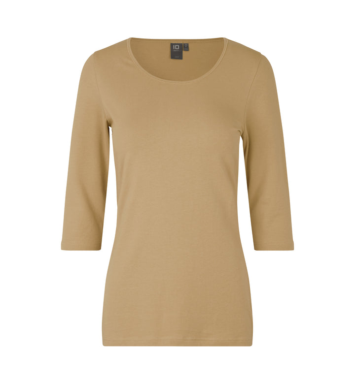 T-shirt stretch | manica ¾ | donna - Sabbia
