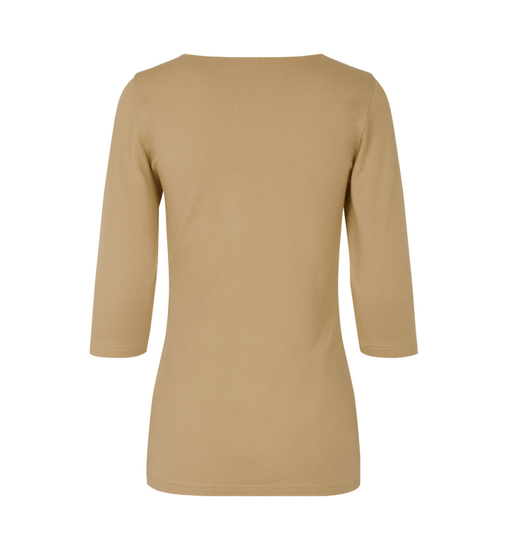 T-shirt stretch | manica ¾ | donna - Sabbia