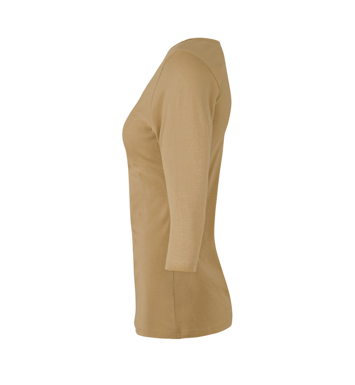 T-shirt stretch | manica ¾ | donna - Sabbia