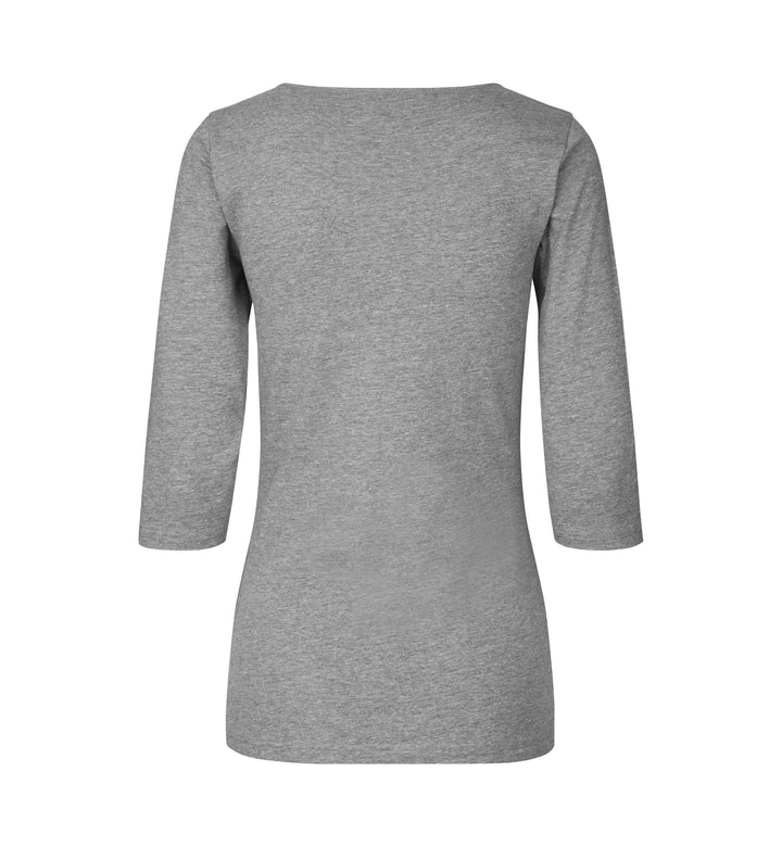 T-shirt stretch | manica ¾ | donna - Grigio mélange