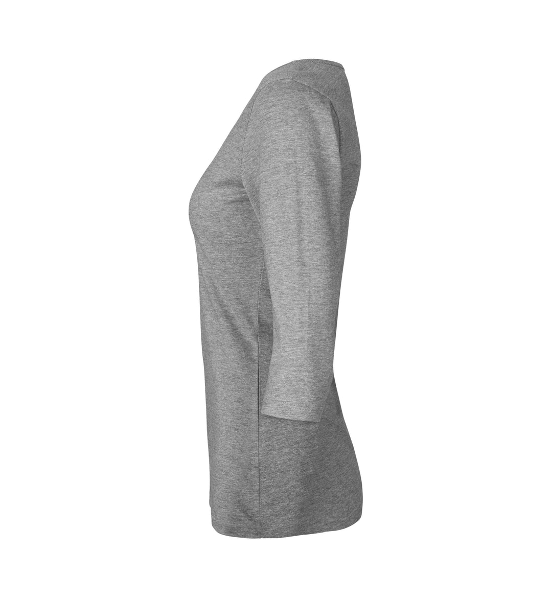 T-shirt stretch | manica ¾ | donna - Grigio mélange