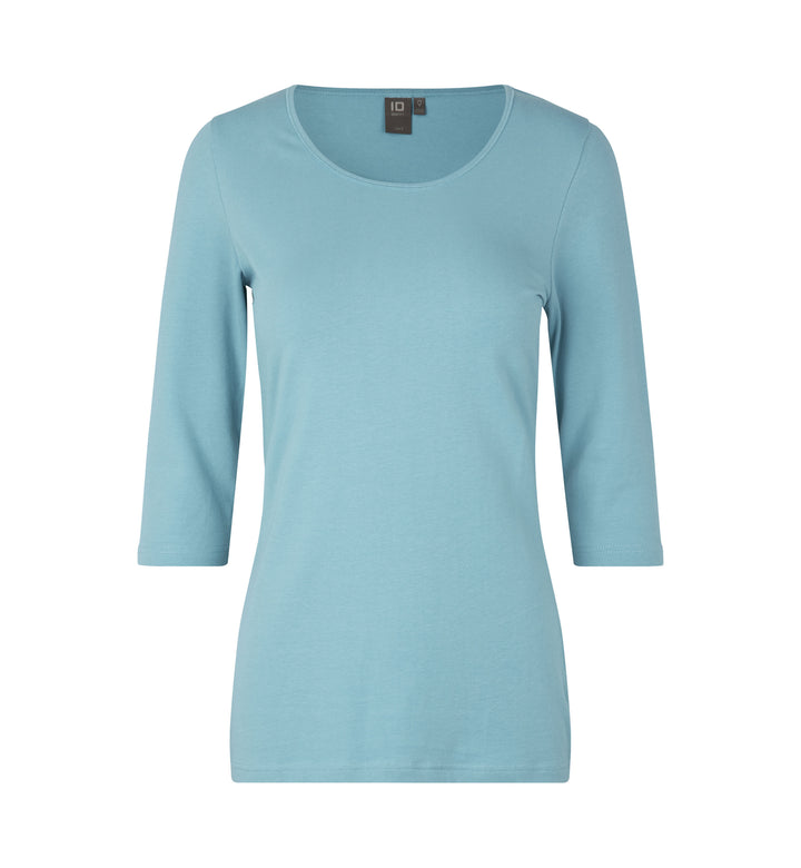 T-shirt stretch | manica ¾ | donna - Dusty aqua