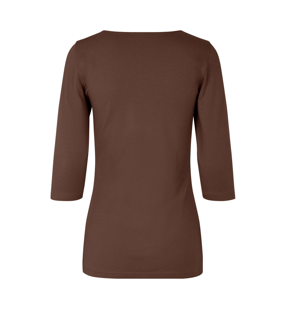 T-shirt stretch | manica ¾ | donna - Mocca