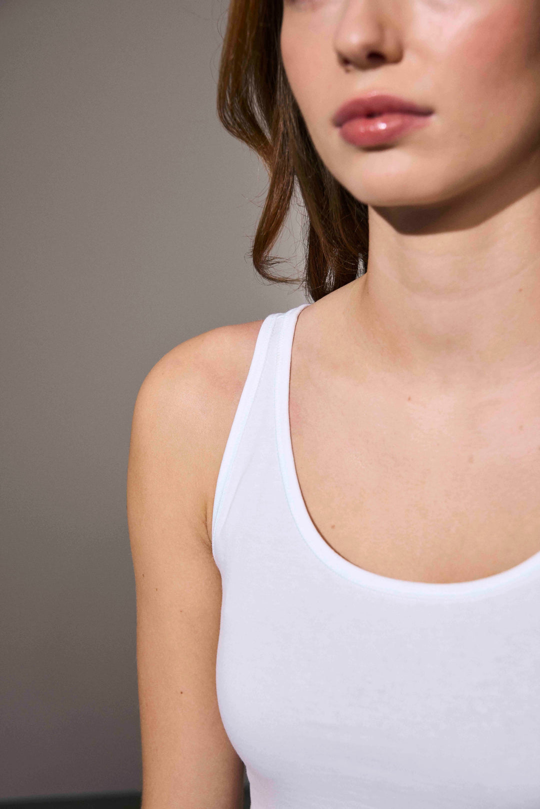 Canotta | stretch | donna - Bianco