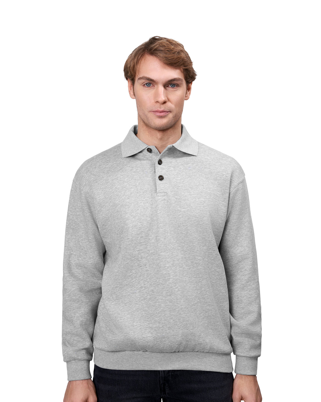 Felpa polo | classica - Grigio mélange
