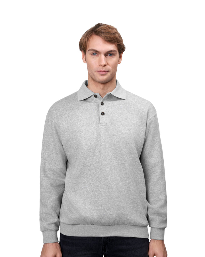 Felpa polo | classica - Grigio mélange