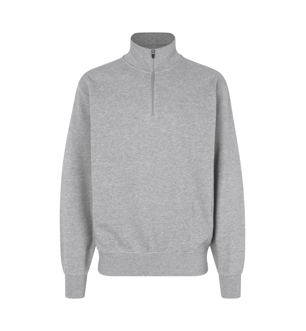 Felpa | zip - Grigio mélange