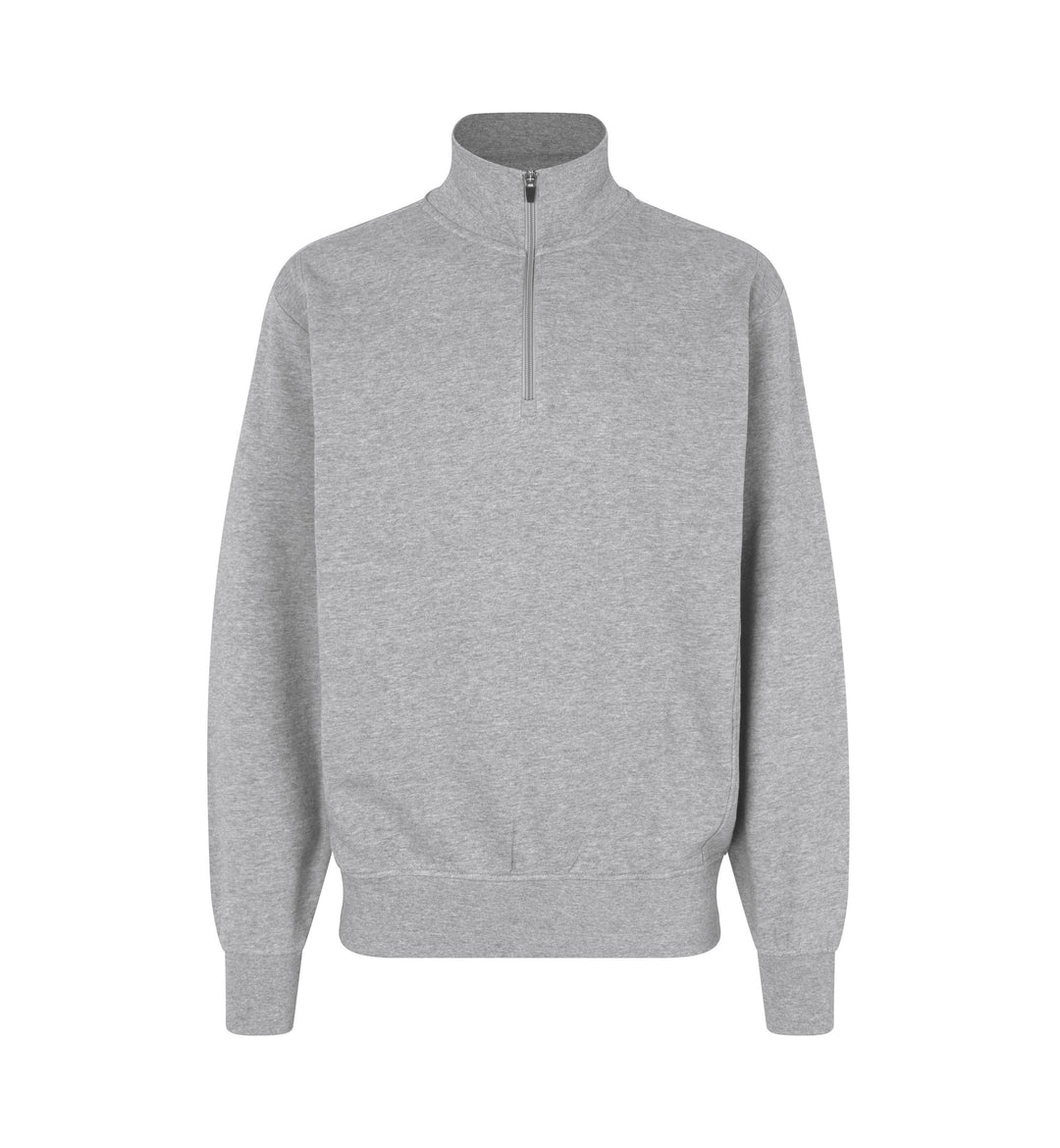Felpa | zip - Grigio mélange