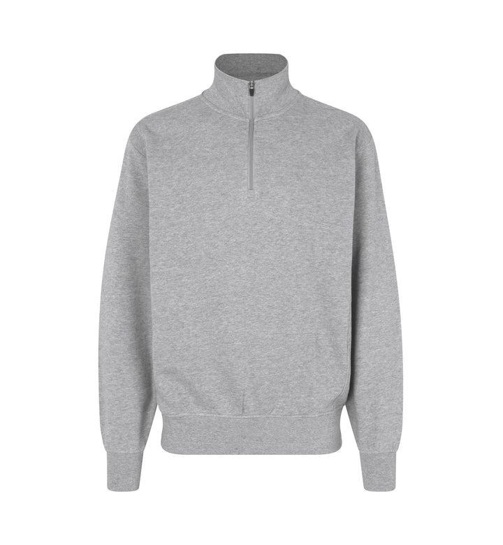Felpa | zip - Grigio mélange