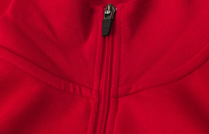 Felpa | zip - Rosso