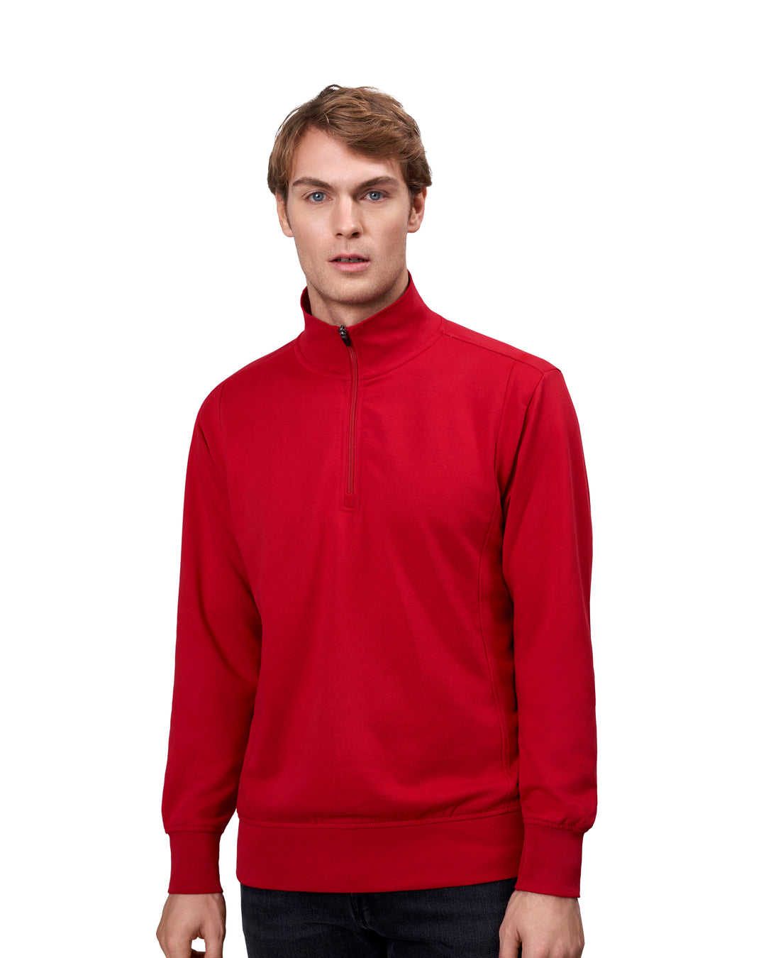 Felpa | zip - Rosso