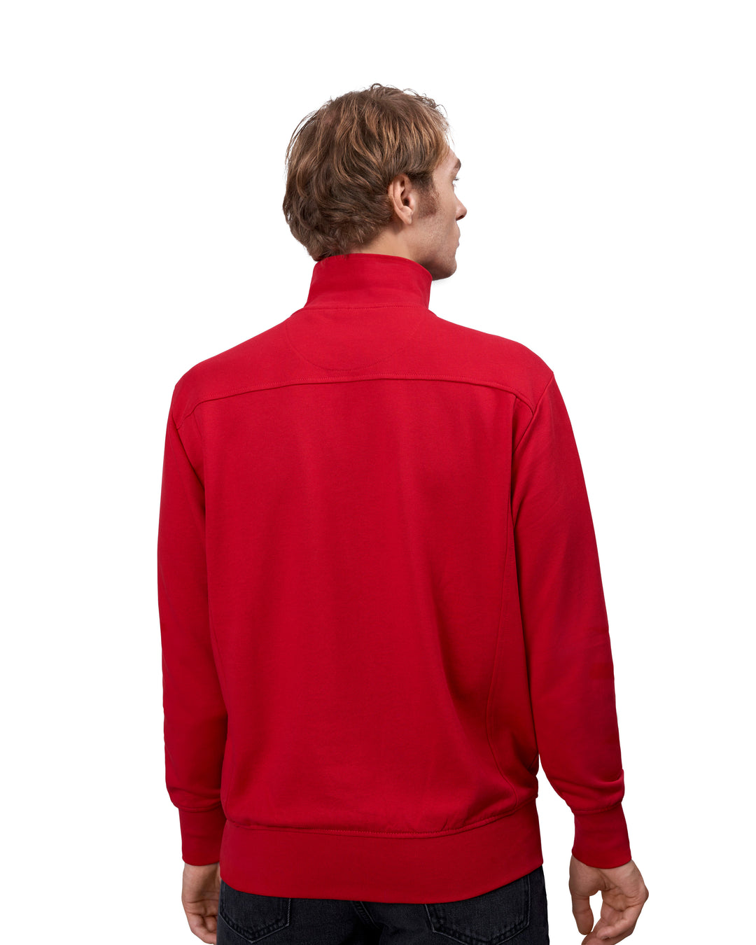 Felpa | zip - Rosso