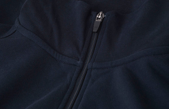 Felpa | zip - Blu navy