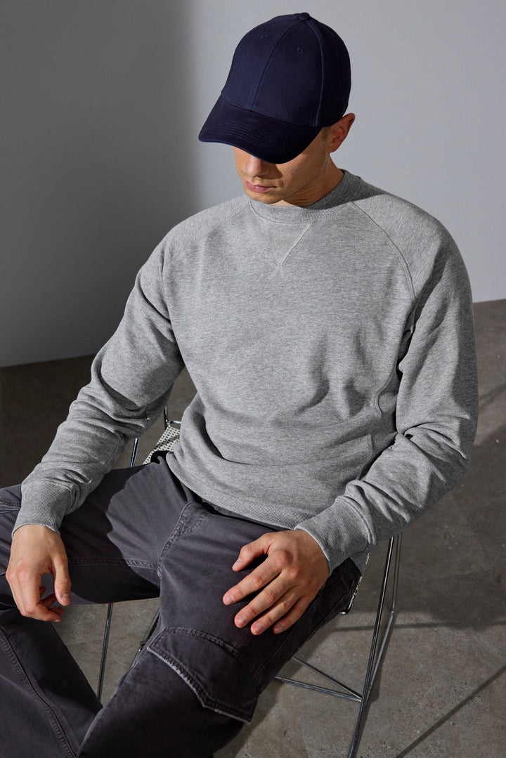 Felpa | business - Grigio mélange