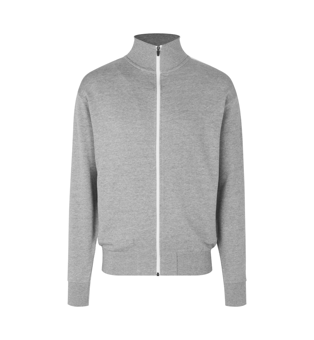Cardigan felpa | contrasto - Grigio mélange