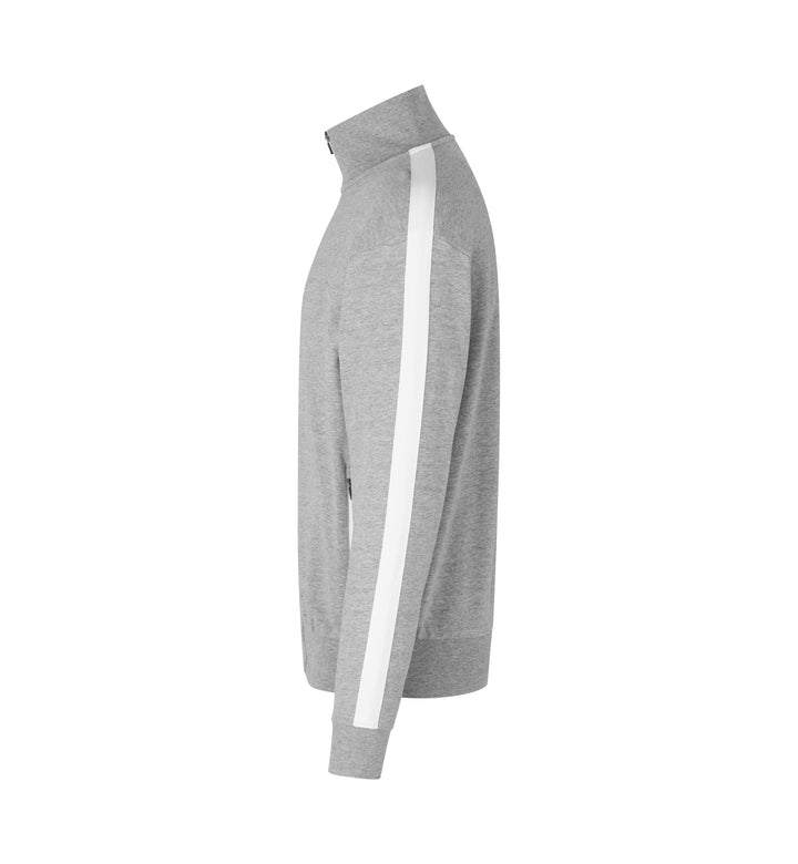Cardigan felpa | contrasto - Grigio mélange