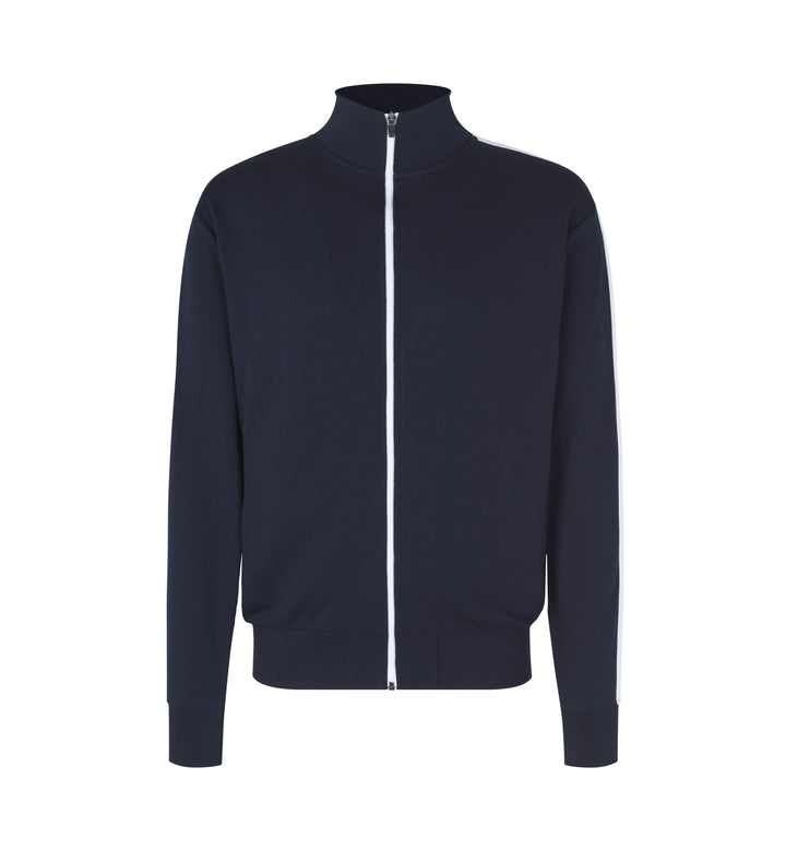 Cardigan felpa | contrasto - Blu navy