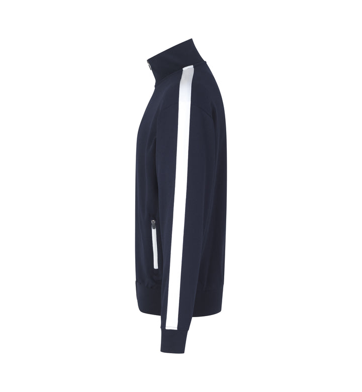 Cardigan felpa | contrasto - Blu navy