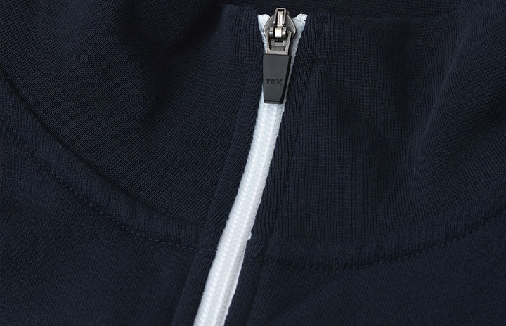 Cardigan felpa | contrasto - Blu navy