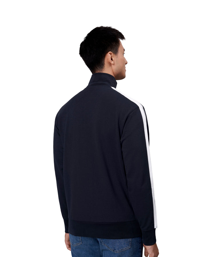 Cardigan felpa | contrasto - Blu navy