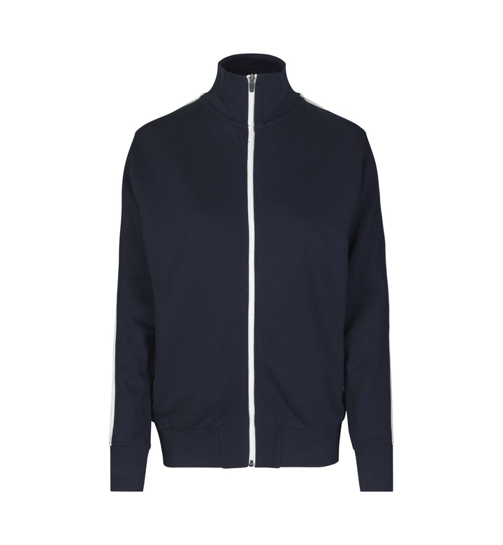 Cardigan felpa | contrasto | donna - Blu navy