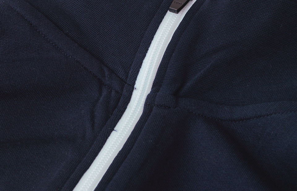 Cardigan felpa | contrasto | donna - Blu navy