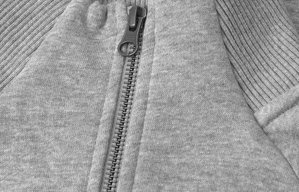 Cardigan felpa | zip - Grigio mélange