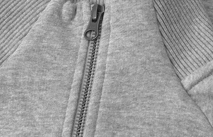 Cardigan felpa | zip - Grigio mélange