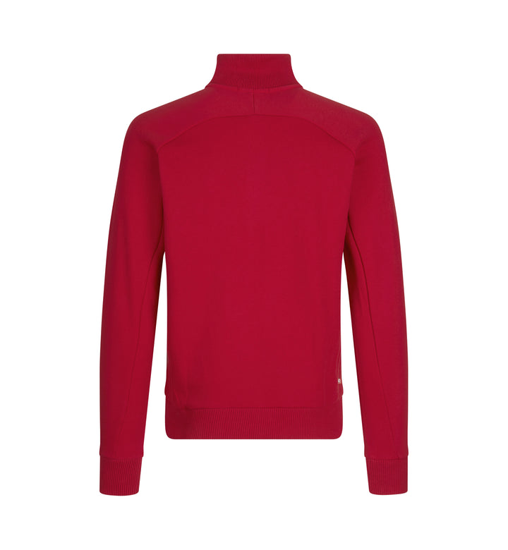 Cardigan felpa | zip - Rosso