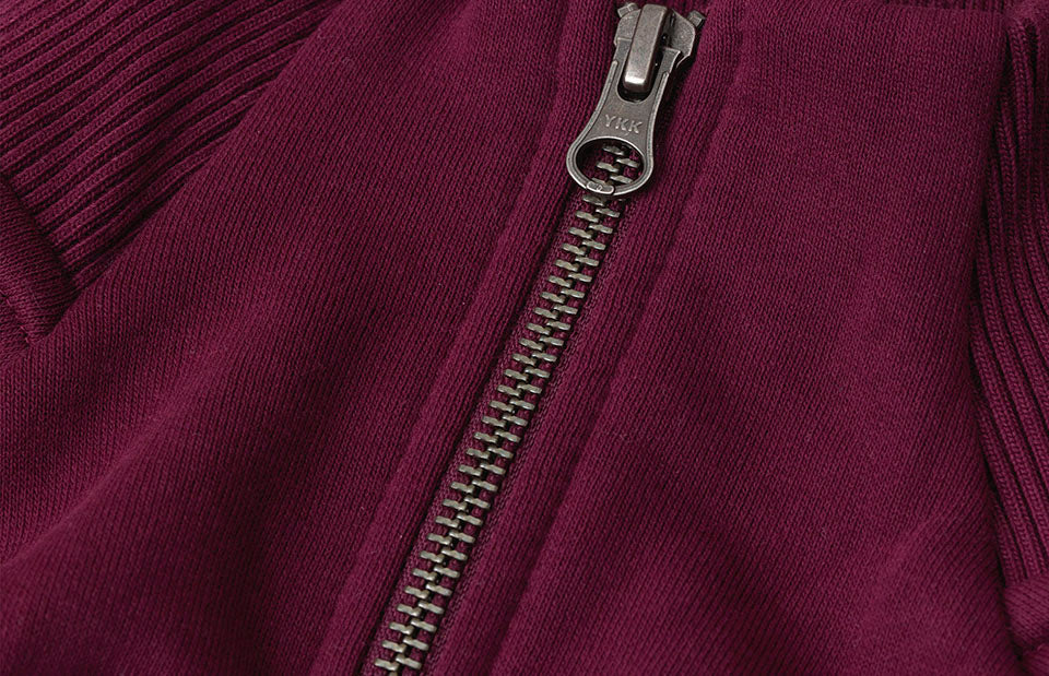 Cardigan felpa | zip - Bordeaux