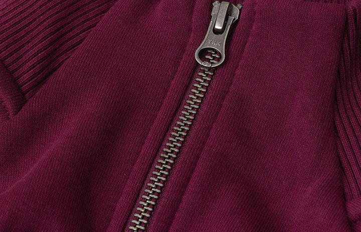 Cardigan felpa | zip - Bordeaux