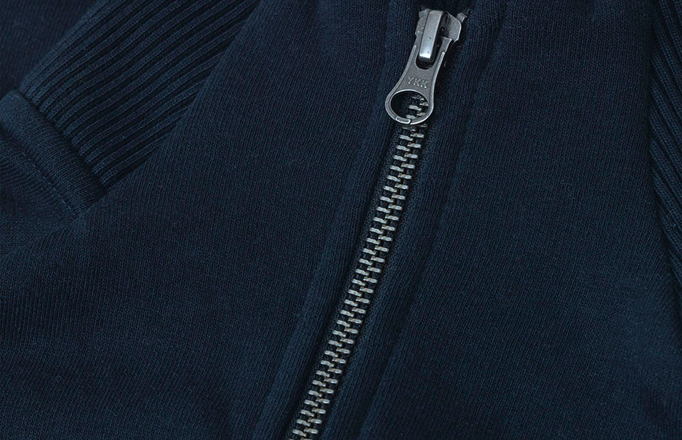 Cardigan felpa | zip - Blu navy