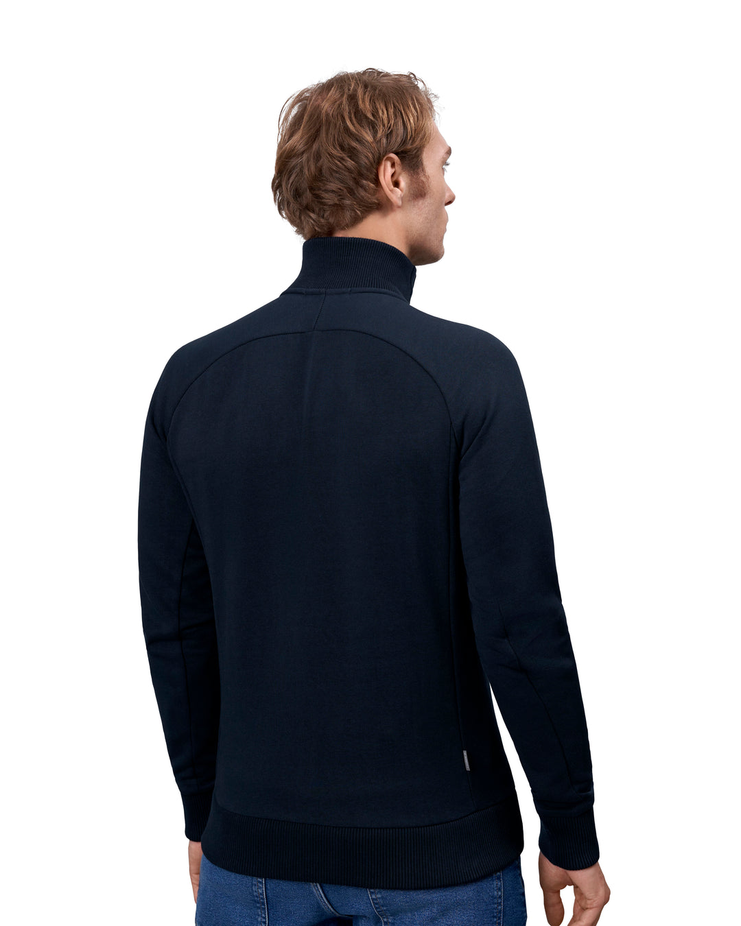Cardigan felpa | zip - Blu navy