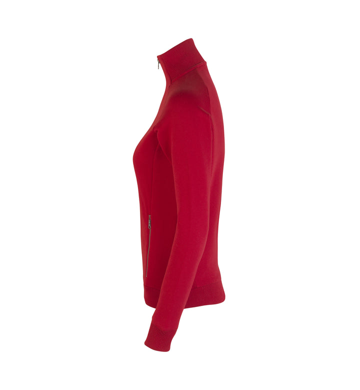Cardigan felpa | zip | donna - Rosso