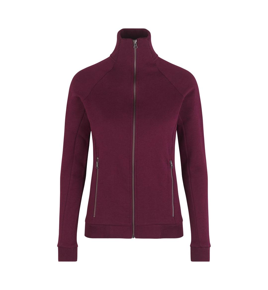 Cardigan felpa | zip | donna - Bordeaux