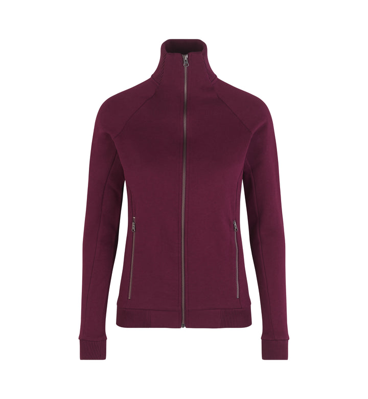 Cardigan felpa | zip | donna - Bordeaux