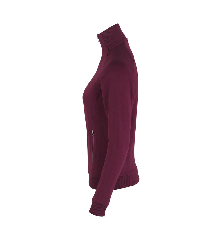 Cardigan felpa | zip | donna - Bordeaux