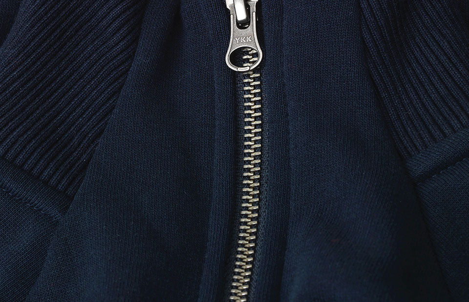 Cardigan felpa | zip | donna - Blu navy