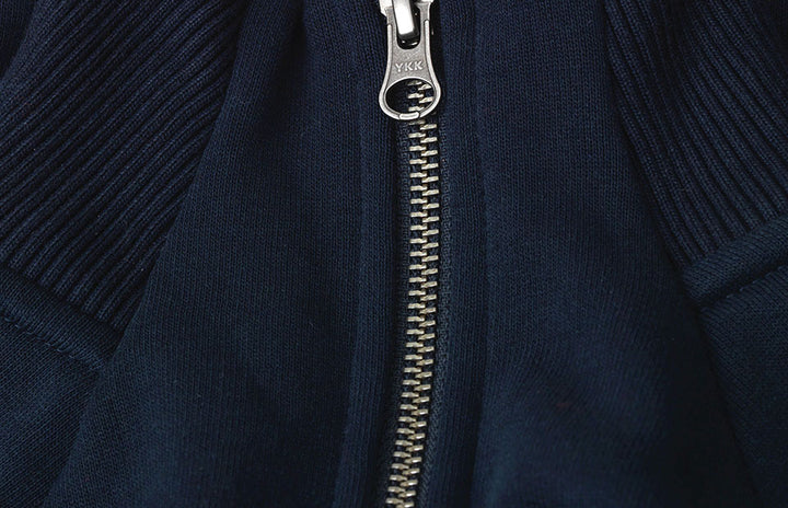 Cardigan felpa | zip | donna - Blu navy
