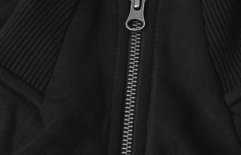 Cardigan felpa | zip | donna - Nero