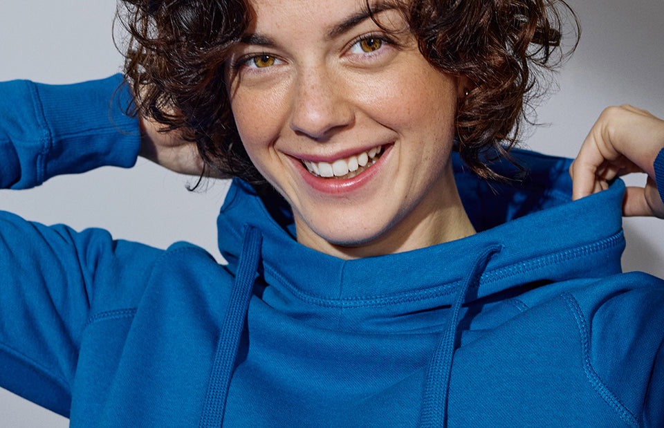 Hoodie CORE | donna - Azure