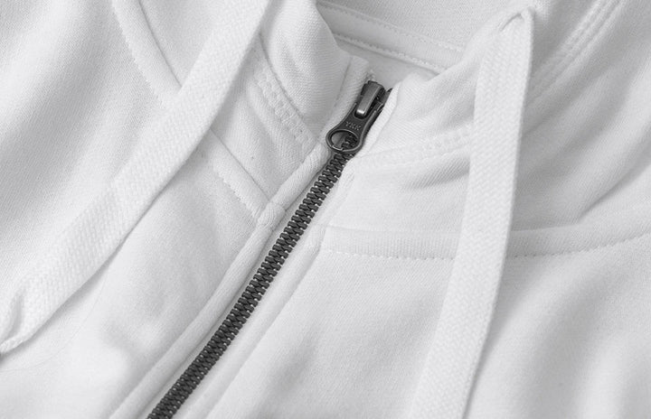 Hoodie CORE | zip - Bianco