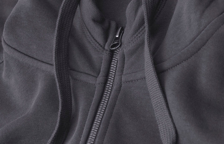 Hoodie CORE | zip - Grigio argento