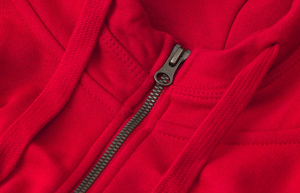 Hoodie CORE | zip - Rosso