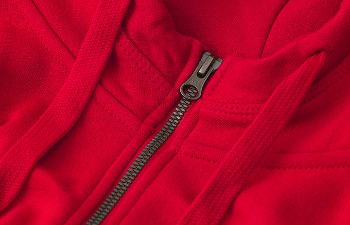 Hoodie CORE | zip - Rosso